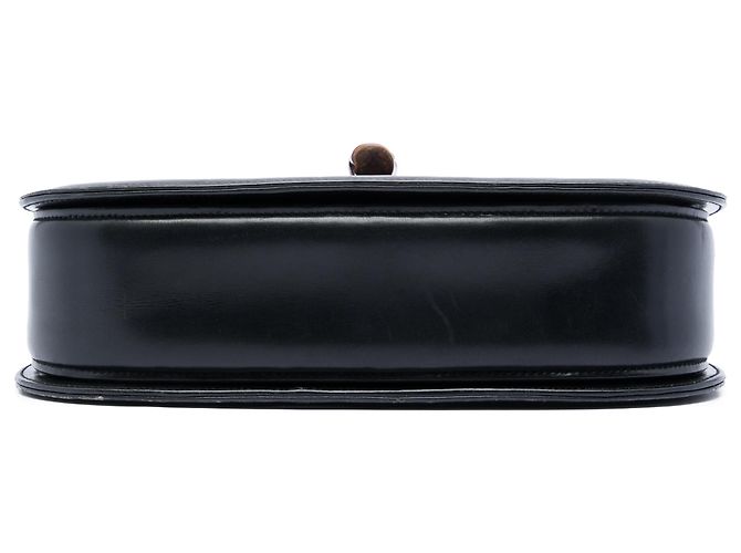 Gucci Black Calfskin Bamboo Night Nero - vista 3