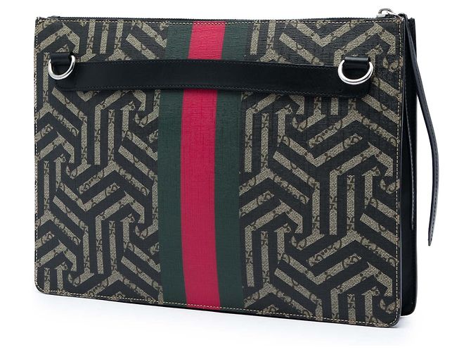 Borsa a tracolla Gucci Beige GG Supreme Caleido Web - vista 2