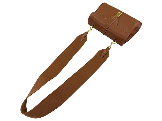 Céline Celine Brown Teen Smooth Calfskin Soft 16 Crossbody Marrone - vista 12