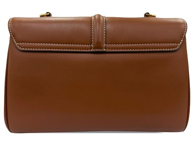 Céline Celine Brown Teen Smooth Calfskin Soft 16 Crossbody Marrone - vista 2