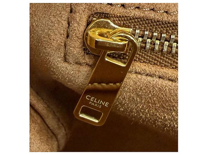 Céline Celine Brown Teen Smooth Calfskin Soft 16 Crossbody Marrone - vista 8