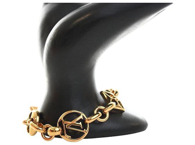 Bracciale Louis Vuitton Gold Gold Plated Monogram Crazy In Lock D'oro - vista 2
