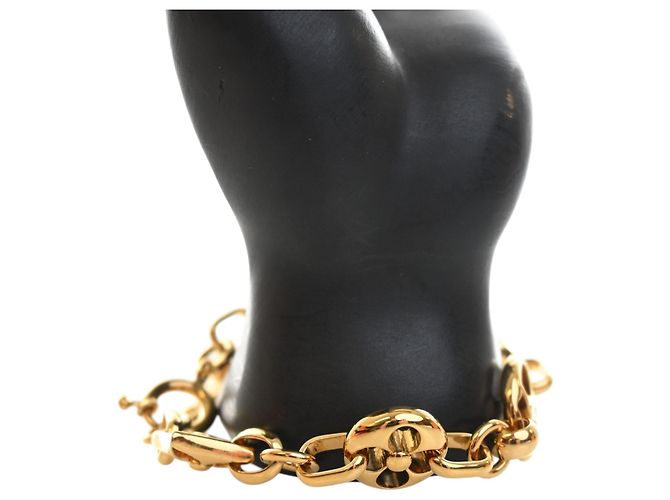 Bracciale Louis Vuitton Gold Gold Plated Monogram Crazy In Lock D'oro - vista 3