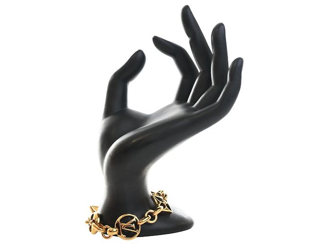 Bracciale Louis Vuitton Gold Gold Plated Monogram Crazy In Lock D'oro - vista 5