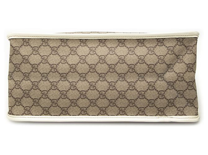 Borsa Satchel Gucci Beige GG Supreme - vista 3
