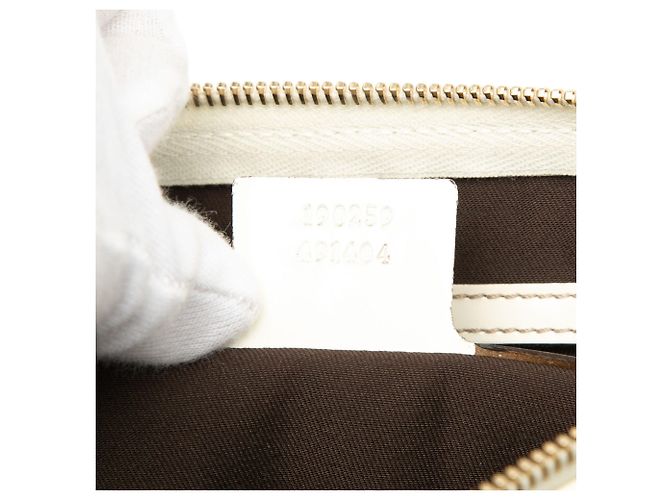 Borsa Satchel Gucci Beige GG Supreme - vista 6