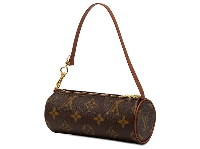 Louis Vuitton Brown Monogram Papillon Pochette Marrone - vista 2