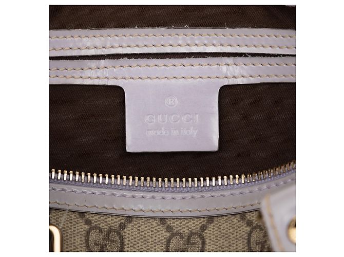 Borsa Boston Gucci Beige Small GG Supreme Joy - vista 5