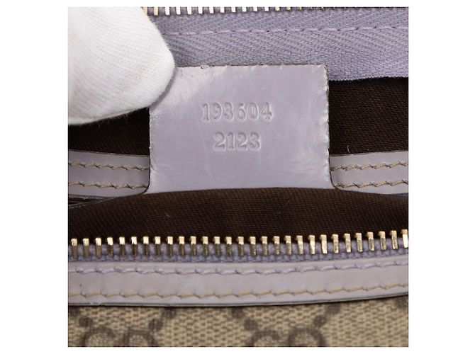 Borsa Boston Gucci Beige Small GG Supreme Joy - vista 6