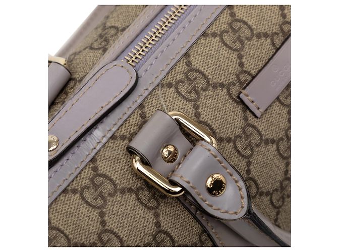 Borsa Boston Gucci Beige Small GG Supreme Joy - vista 7