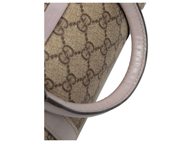 Borsa Boston Gucci Beige Small GG Supreme Joy - vista 8