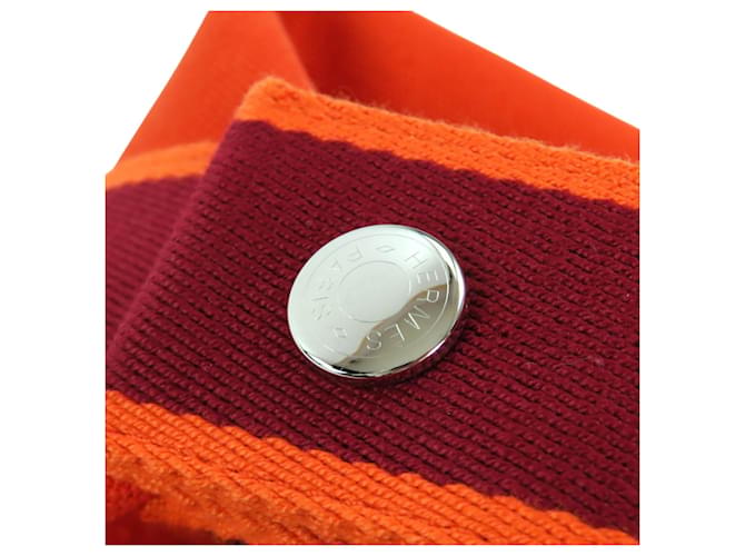Hermès Orange Small Toile Bride A Brac Case Arancione - vista 11