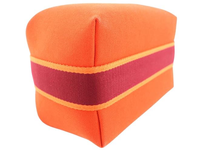 Hermès Orange Small Toile Bride A Brac Case Arancione - vista 13