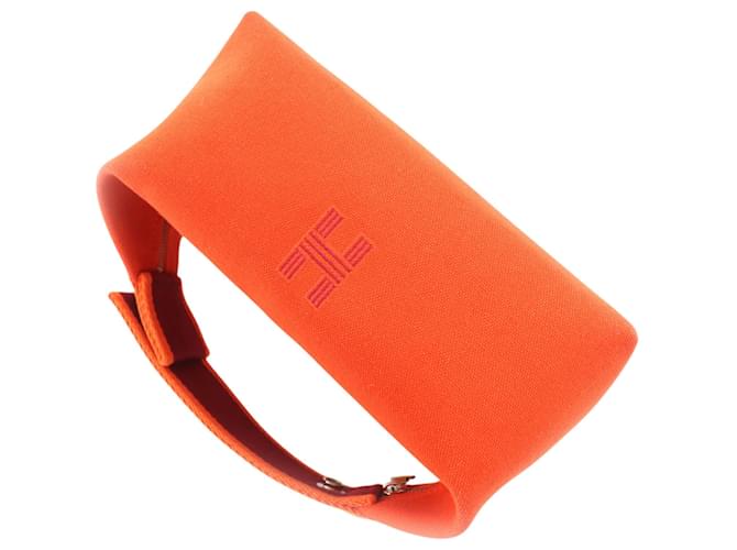 Hermès Orange Small Toile Bride A Brac Case Arancione - vista 14