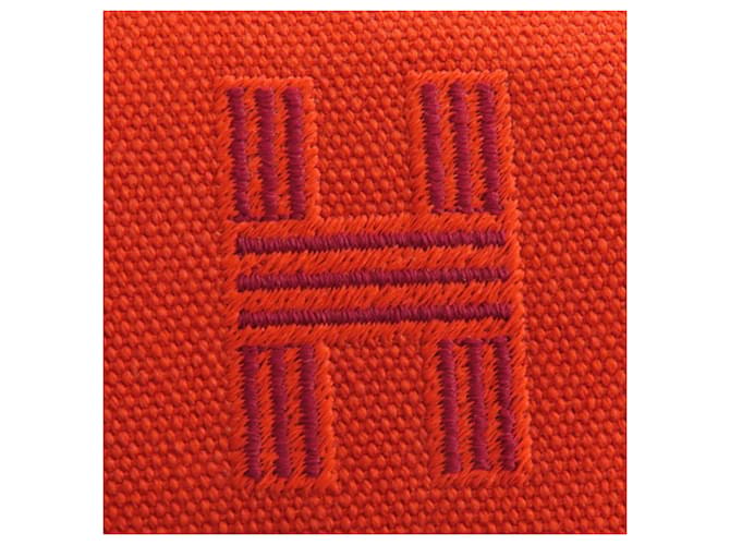 Hermès Orange Small Toile Bride A Brac Case Arancione - vista 7