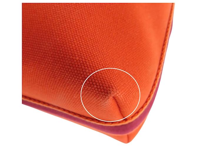 Hermès Orange Small Toile Bride A Brac Case Arancione - vista 9