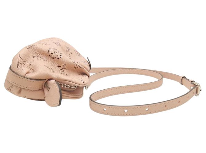 Louis Vuitton Pink Monogram Mahina Scala Mini Pouch Rosa - vista 12