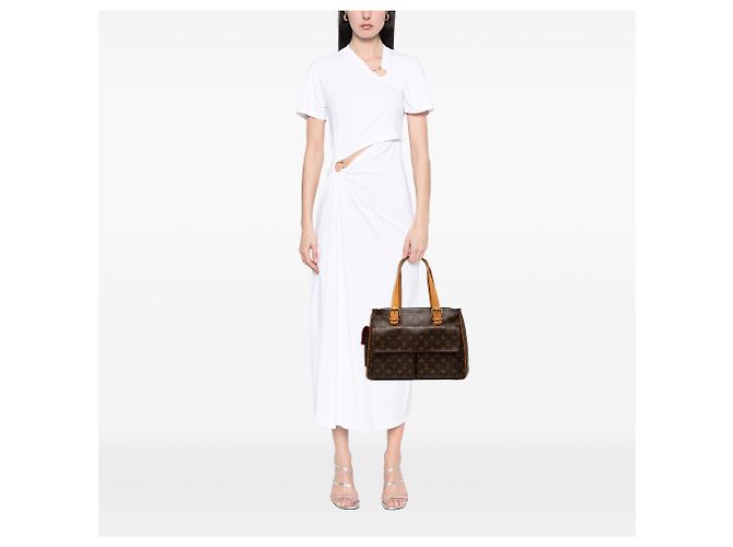 Louis Vuitton Brown Monogram Multipli Cite Marrone - vista 6