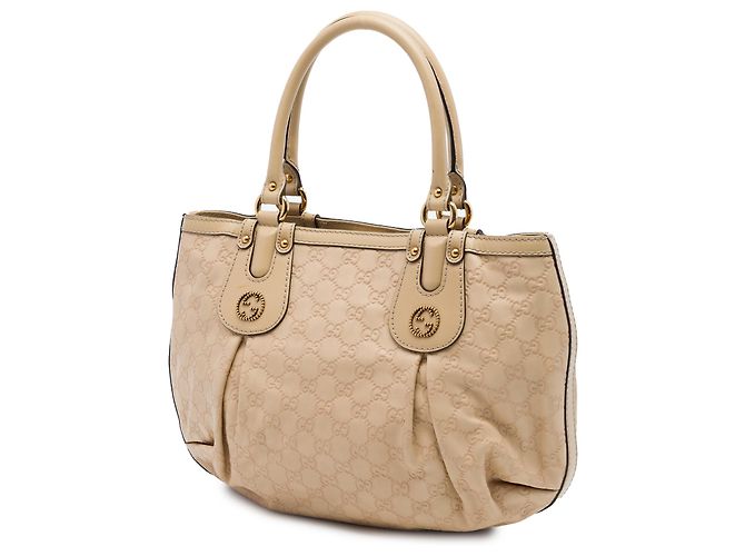 Sacola Gucci Beige Guccissima Scarlett Bege - vista 2