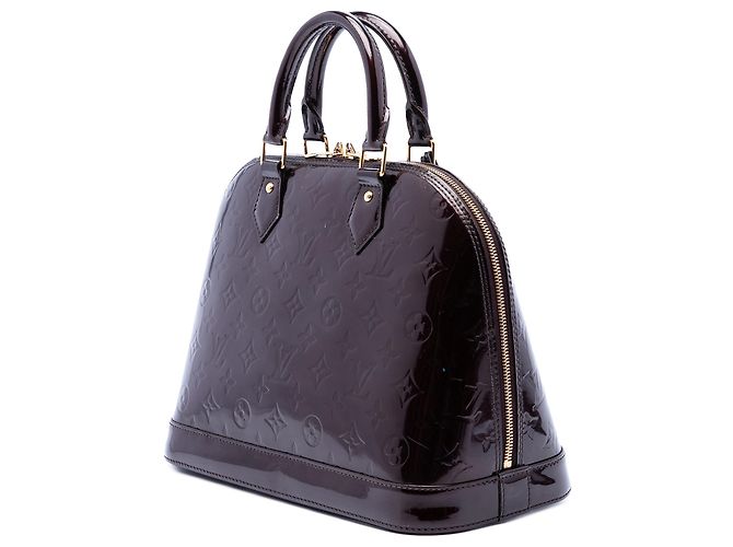 Louis Vuitton Purple Monogram Vernis Alma PM Porpora - vista 2