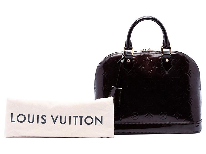 Louis Vuitton Purple Monogram Vernis Alma PM Porpora - vista 7