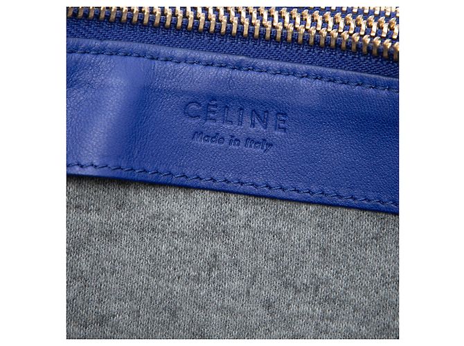 Céline Celine Trio Crossbody Large aus blauem Lammleder - Ansicht 5