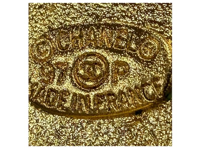 Chanel Gold Vergoldete Camellia Runde Clip-On Ohrringe Golden - Ansicht 6