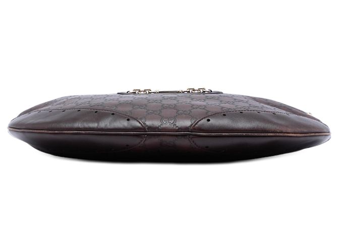 Borsa a tracolla Gucci Brown Guccissima Punch Marrone Marrone scuro - vista 3
