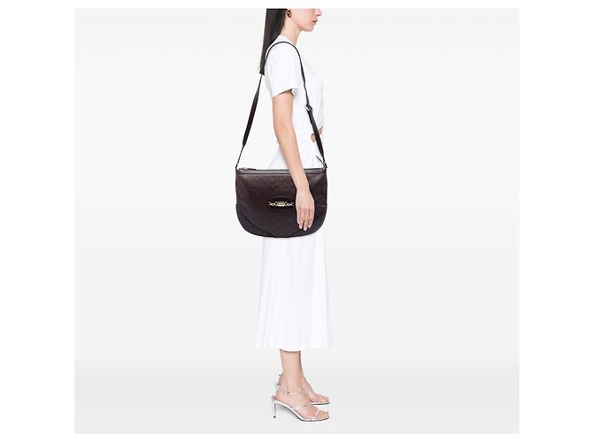 Borsa a tracolla Gucci Brown Guccissima Punch Marrone Marrone scuro - vista 6