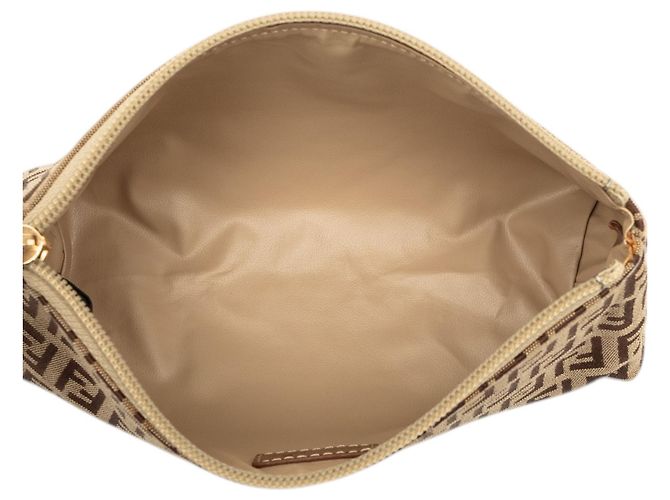 Fendi Zucchino Canvas Pouch Braun - Ansicht 4