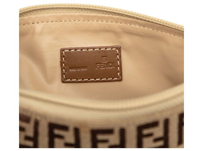 Fendi Zucchino Canvas Pouch Braun - Ansicht 5
