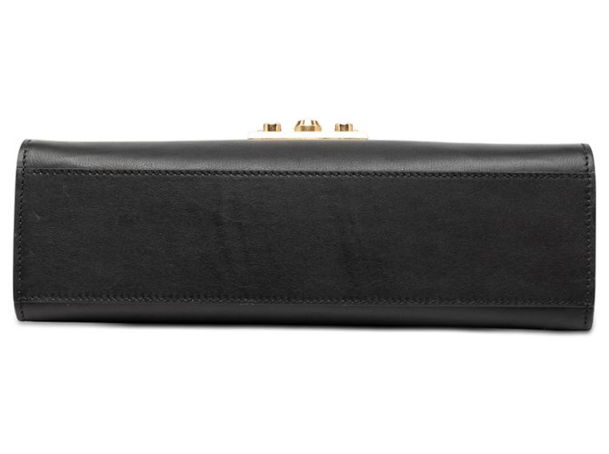 Padlock Borsa a tracolla Gucci Medium in pelle di vitello nera con lucchetto Nero - vista 3