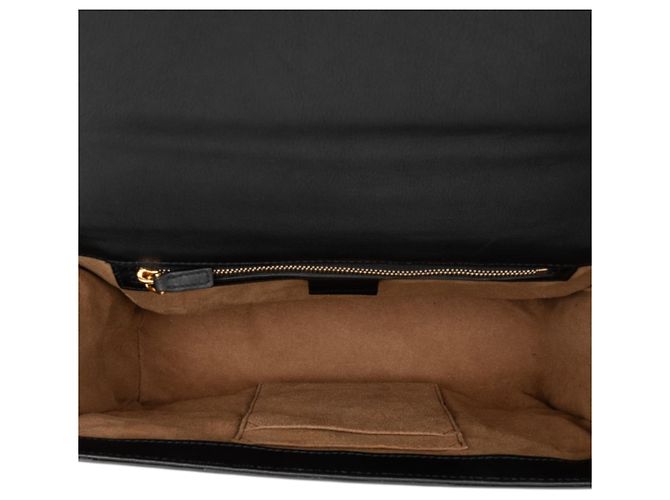 Padlock Borsa a tracolla Gucci Medium in pelle di vitello nera con lucchetto Nero - vista 4