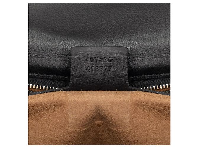 Padlock Borsa a tracolla Gucci Medium in pelle di vitello nera con lucchetto Nero - vista 6