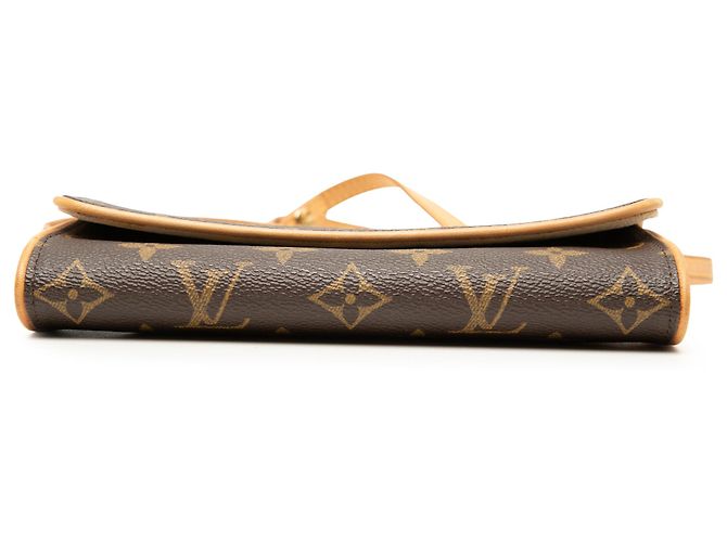 Louis Vuitton Brown Monogram Pochette Twin PM Marrone - vista 3