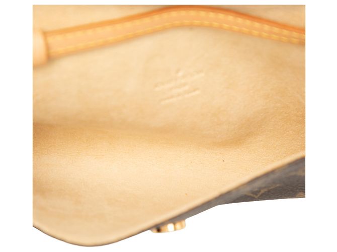 Louis Vuitton Brown Monogram Pochette Twin PM Marrone - vista 4