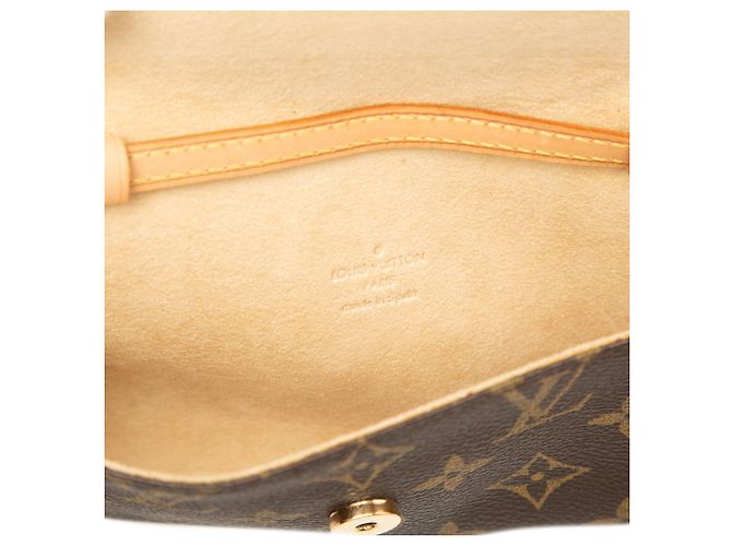 Louis Vuitton Brown Monogram Pochette Twin PM Marrone - vista 5