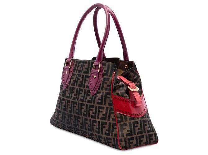 Fendi Brown Zucca Canvas Etniko Du Jour Handtasche - Ansicht 2