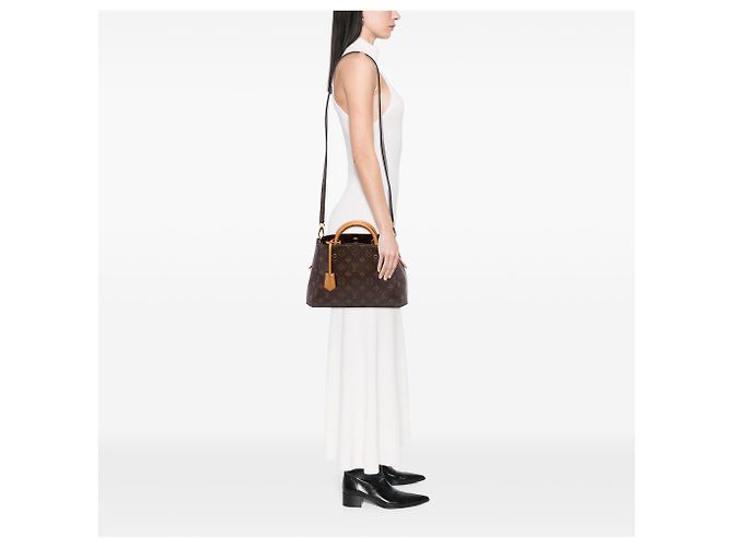 Louis Vuitton Brown Monogram Montaigne BB Marrone - vista 7