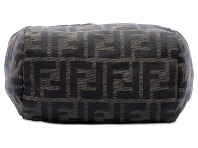 Borsa a mano Fendi Mini Zucca Canvas Marrone Castaño - vista 3