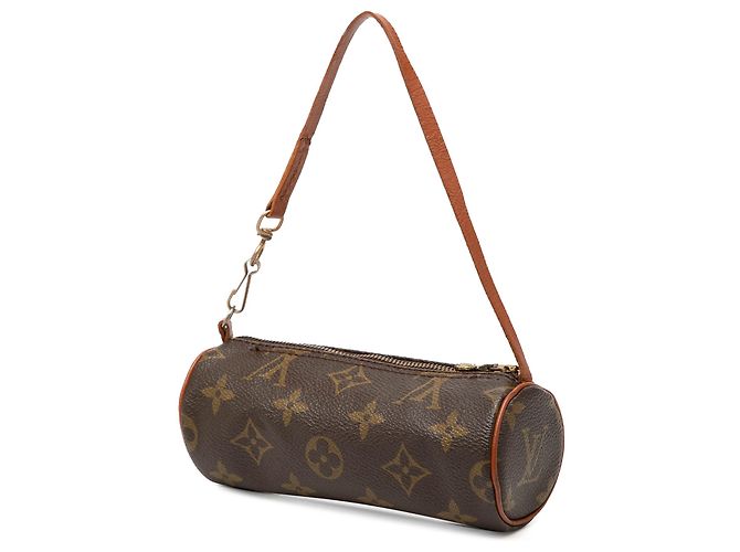 Louis Vuitton Brown Monogram Papillon Pochette Marrone - vista 2