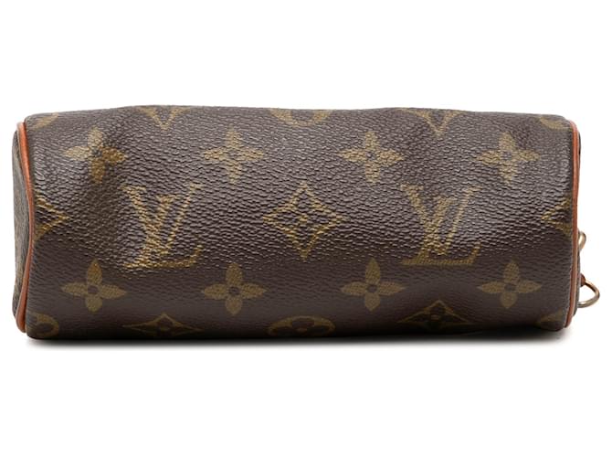 Louis Vuitton Brown Monogram Papillon Pochette Marrone - vista 3