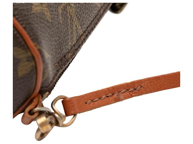 Louis Vuitton Brown Monogram Papillon Pochette Marrone - vista 5