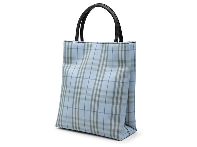 Borsa Burberry Blue House Check Canvas Blu chiaro - vista 2