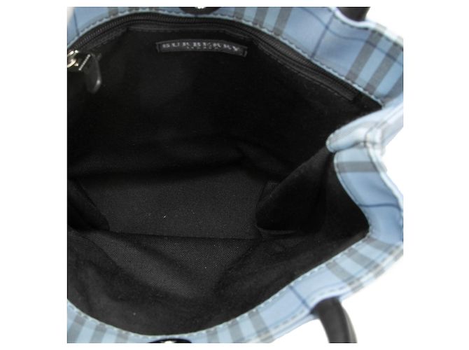 Borsa Burberry Blue House Check Canvas Blu chiaro - vista 4