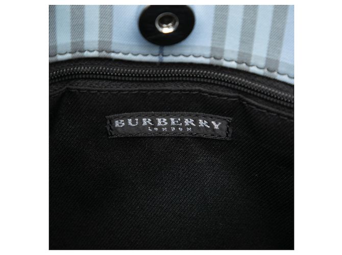 Borsa Burberry Blue House Check Canvas Blu chiaro - vista 5