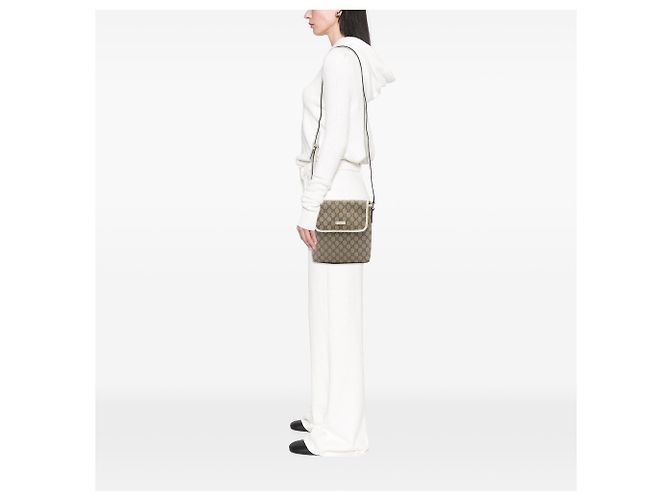 Gucci Beige GG Supreme Crossbody - view 6
