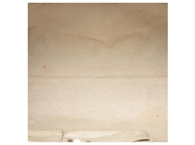 Gucci Mayfair Tote aus beigem GG Canvas mit Web-Streifen - Ansicht 4