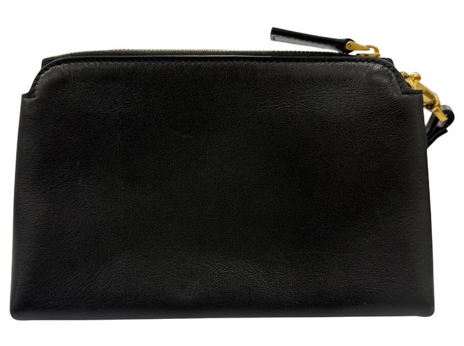 Necessaire VLogo in pelle di vitello nera Valentino Nero - vista 2