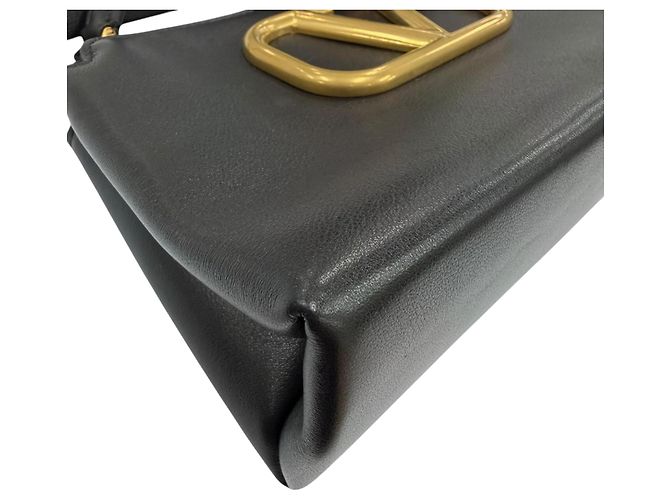 Necessaire VLogo in pelle di vitello nera Valentino Nero - vista 7